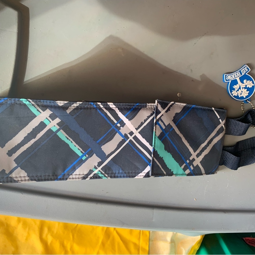 Plaid thirty one Insulated bag with Blue and Green Accents New With brand tags